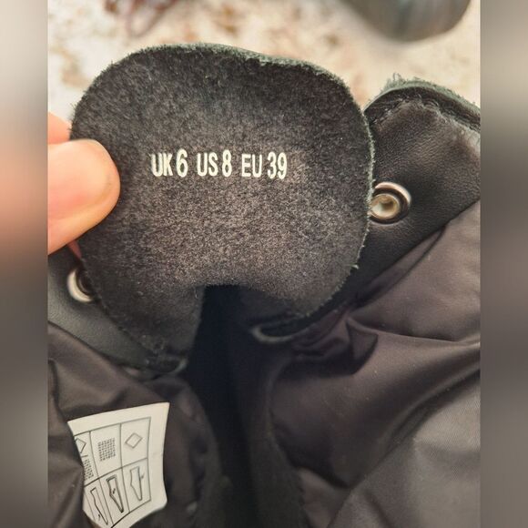 Hunter black rubber leather boots size 8 - Picture 7 of 9